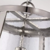 Klasyczna lampa wisząca z dekoracyjnym szklanym kloszem w stylu nowojorskim Harrow - 1 polerowany nikiel FE-HARROW-P-M Feiss 